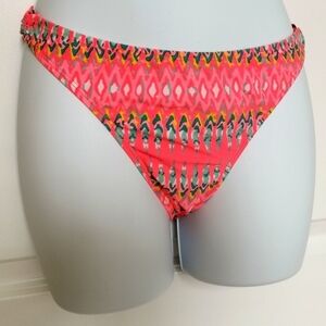 Nwt bikini bottom hot peach pink size S